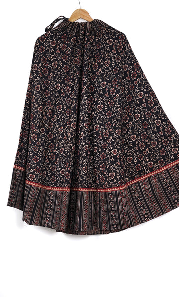 Kaali Bagh Ajrakh Cotton Skirt