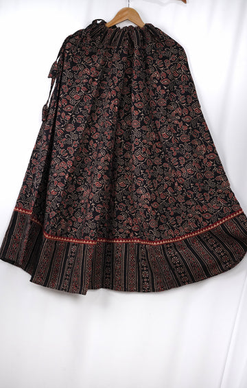 Indigo Blossom Ajrakh Skirt