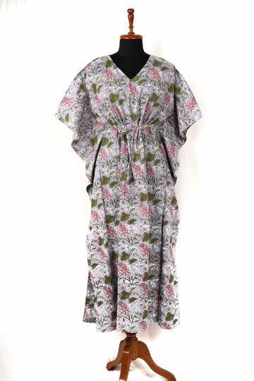 Neelara Printed Cotton Long Kaftan