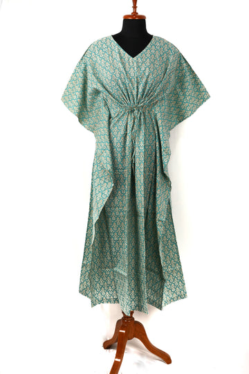 Hariya Printed Cotton Long Kaftan