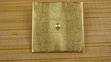 Brass Spice Masala Box Square With 9 Containers