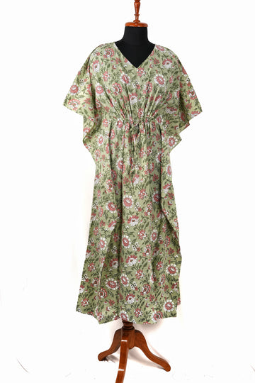 Laneez Printed Cotton Long Kaftan