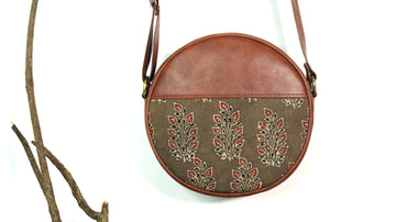 Sandalwood Round Sling Bag