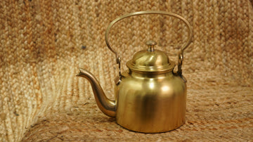 Brass Tea Kettle Matt Finish With Tin Coating