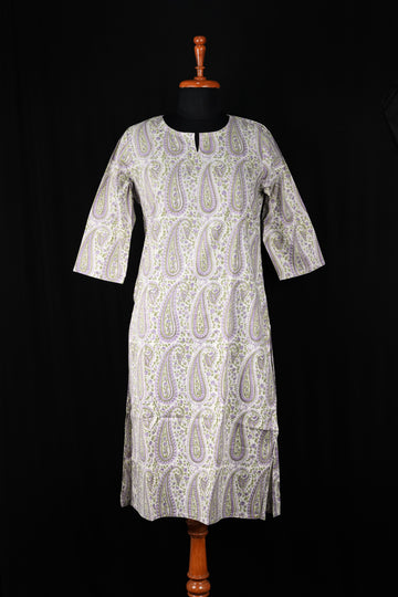 Zoya Hand BlockPrint Cotton Long Kurta