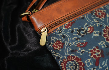 Indigo Bloom Small Sling Bag