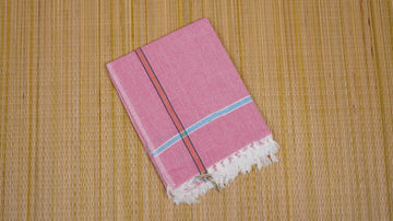 Pink Khadi Cotton Towel