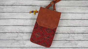 Crimson Trail Cross-Body Mobile Pouch