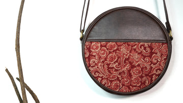 Crimson Cycle Round Sling Bag