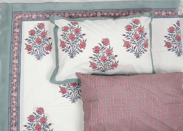 Hastkaar Queen Size Bedsheet - Cotton Hand Block Print