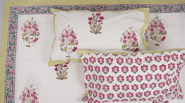 Phulwari King Size - Jumbo Size Cotton Hand Block Print