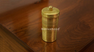Etched Brass South Indian Filter Matt Finish - Mini