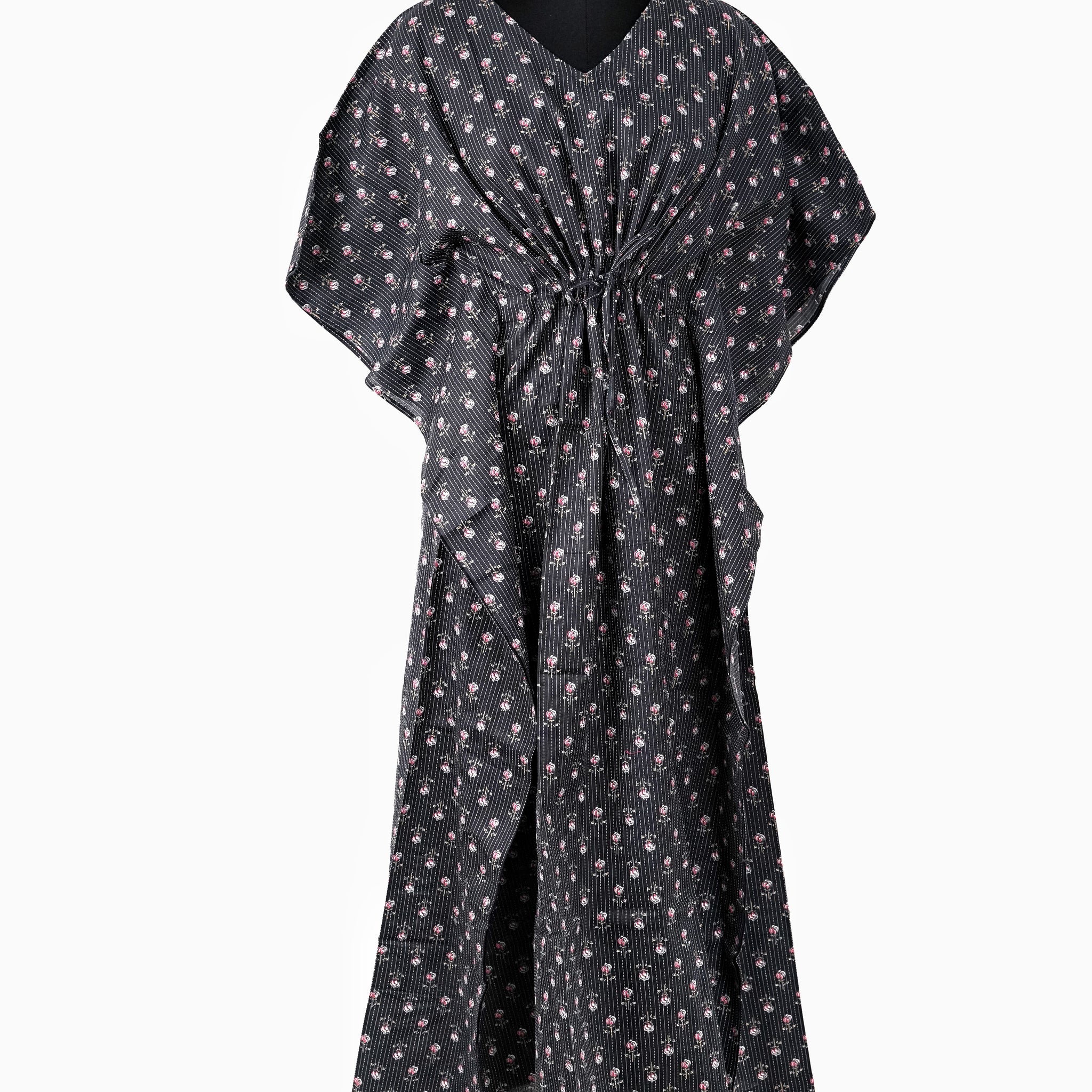 Yamira Printed Cotton Long Kaftan