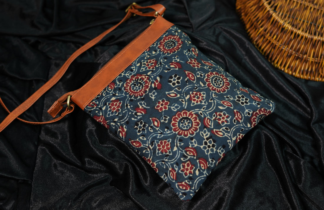 Indigo Bloom Small Sling Bag