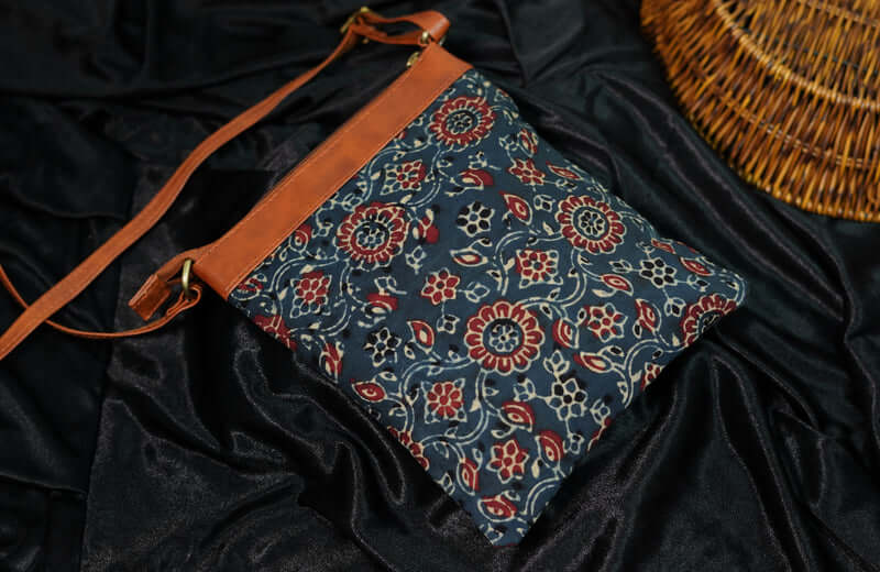 Indigo Bloom Small Sling Bag