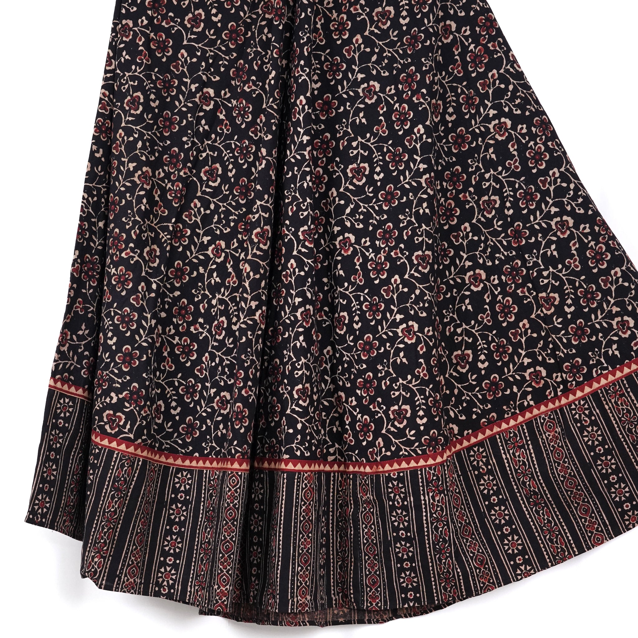 Kaali Bagh Ajrakh Cotton Skirt