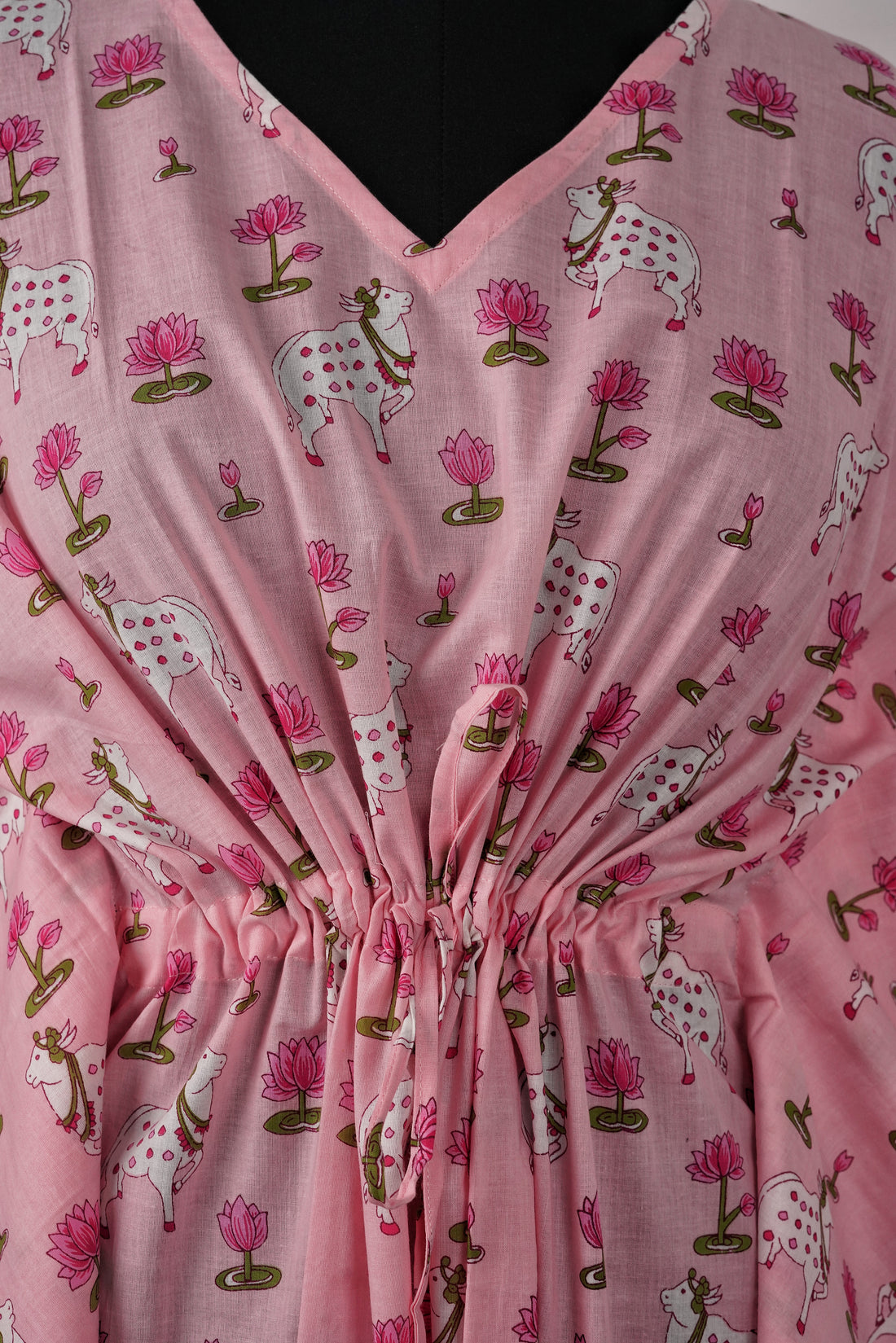 Sehro Printed Cotton Long Kaftan
