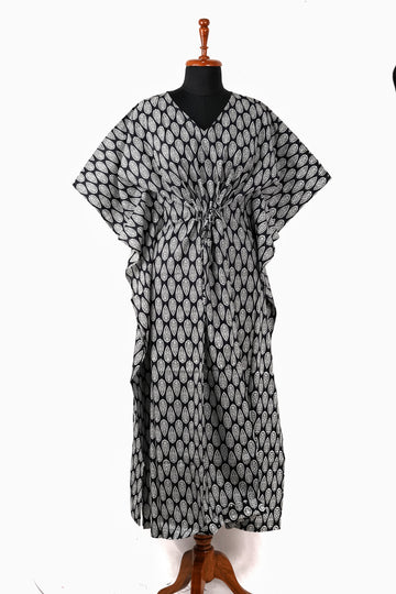 Risha Printed Cotton Long Kaftan