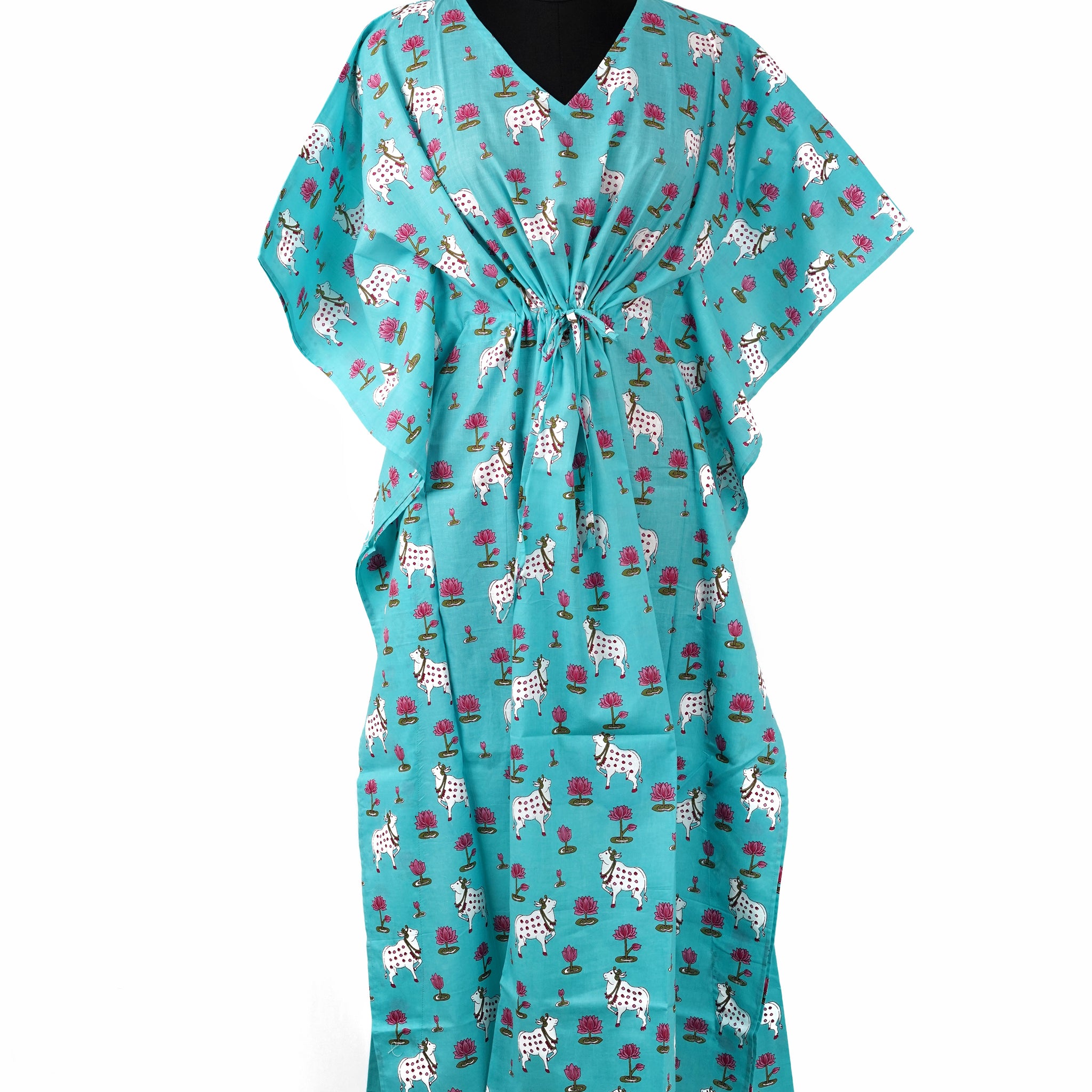 Gulaabo Printed Cotton Long Kaftan