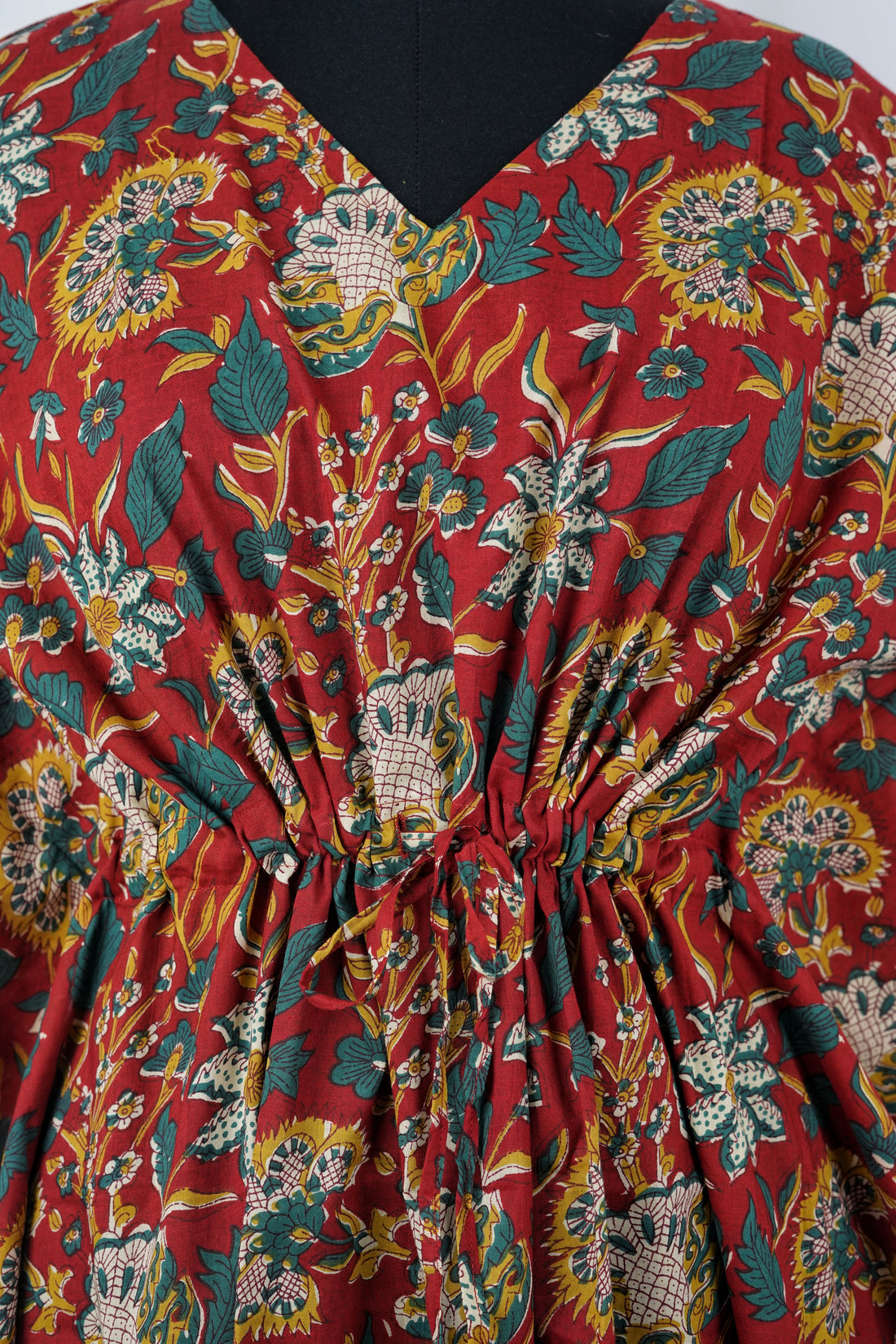 Ayna Printed Cotton Long Kaftan
