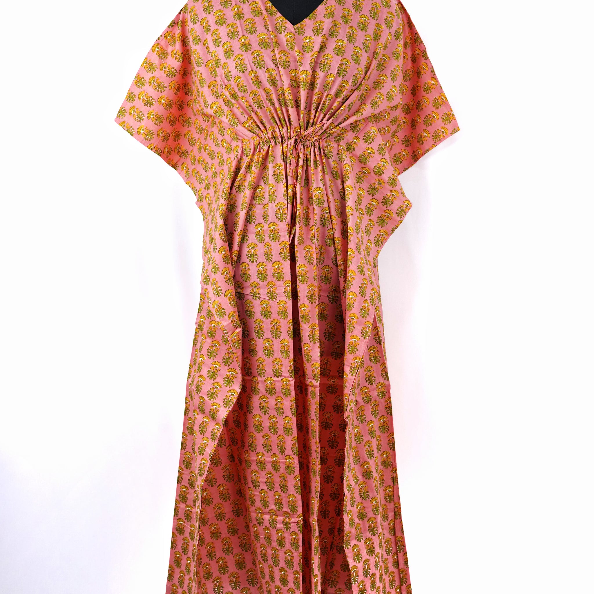 Nyra Printed Cotton Long Kaftan