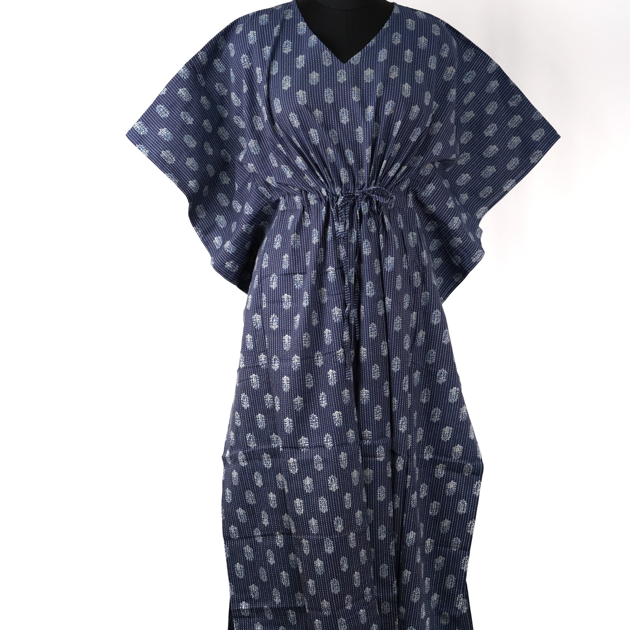 Riga Printed Cotton Long Kaftan
