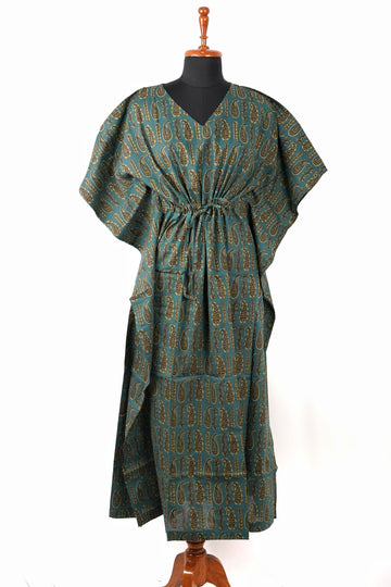 Meher Printed Cotton Long Kaftan