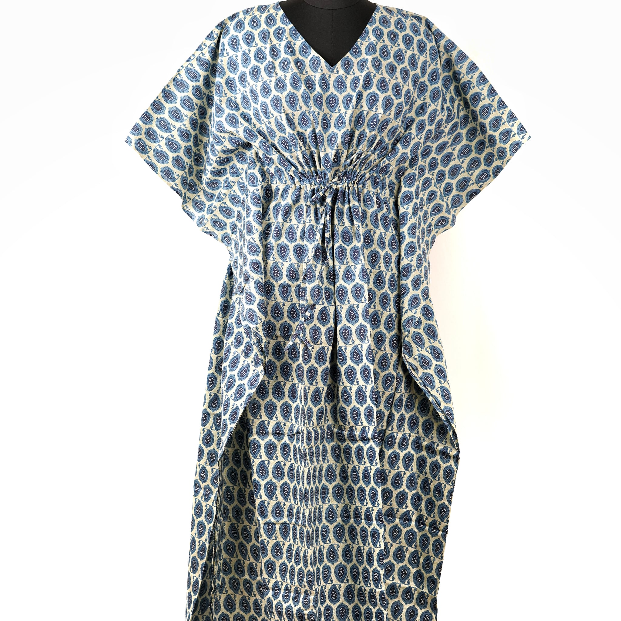 Inaya Printed Cotton Long Kaftan