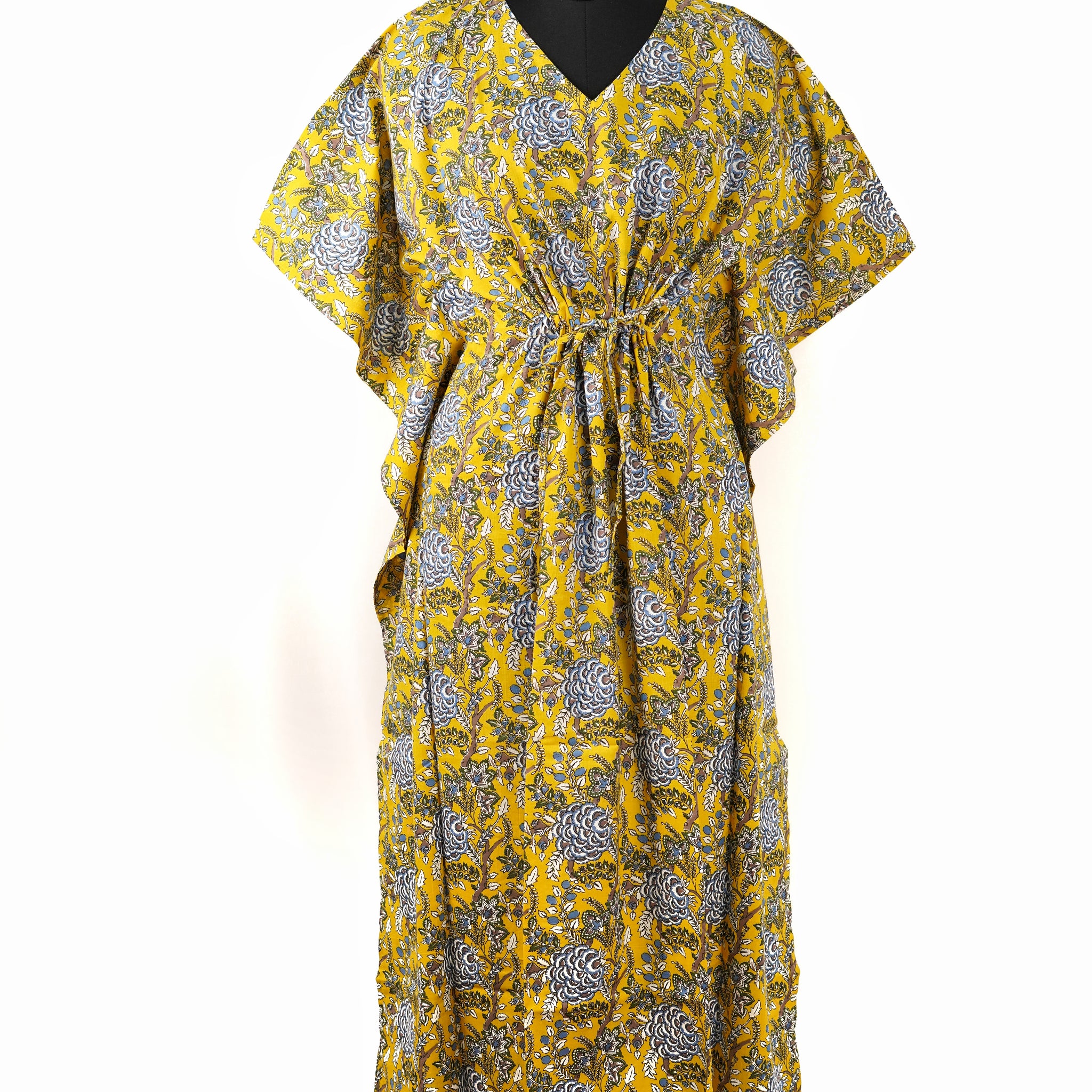 Maiza Printed Cotton Long Kaftan