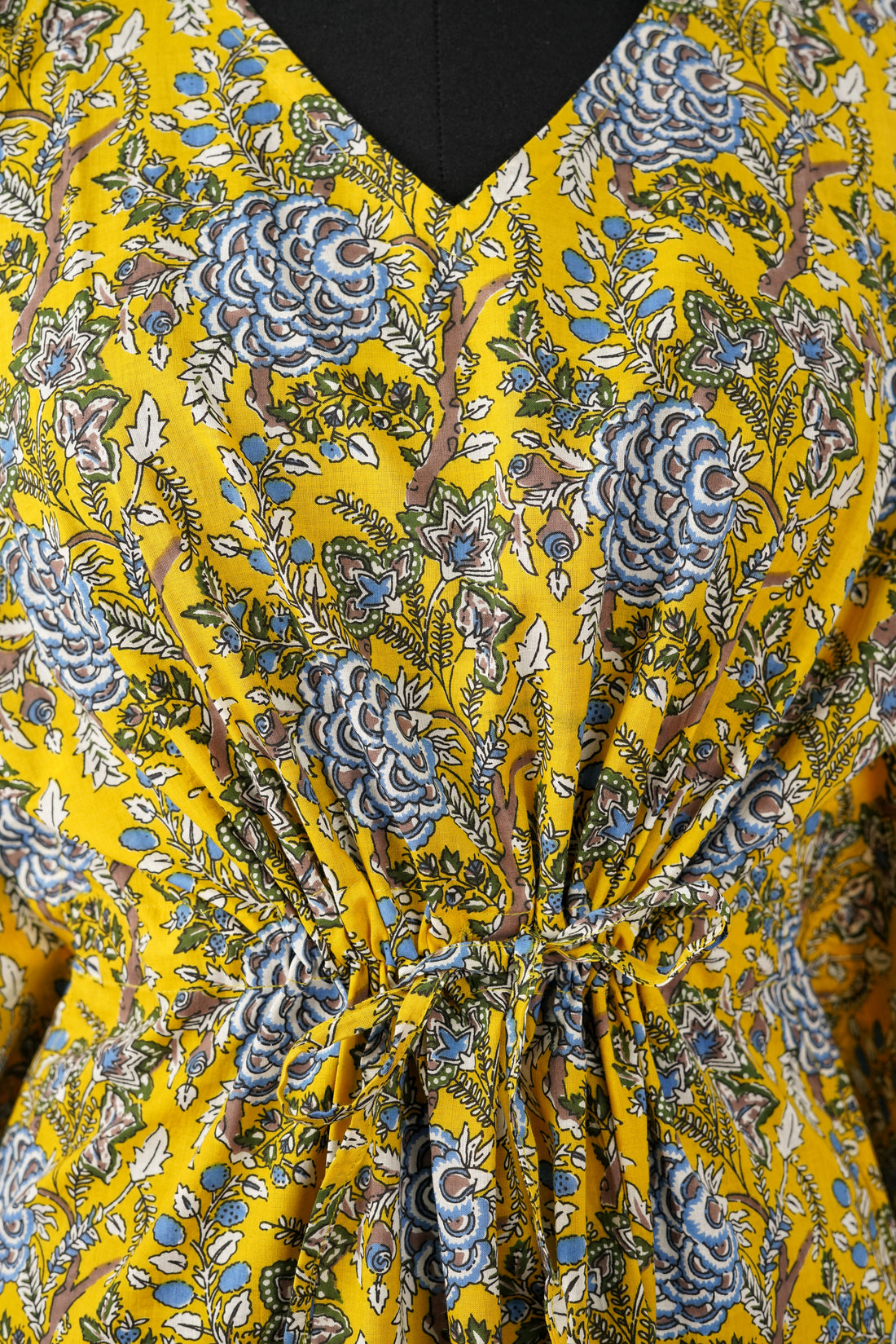 Maiza Printed Cotton Long Kaftan