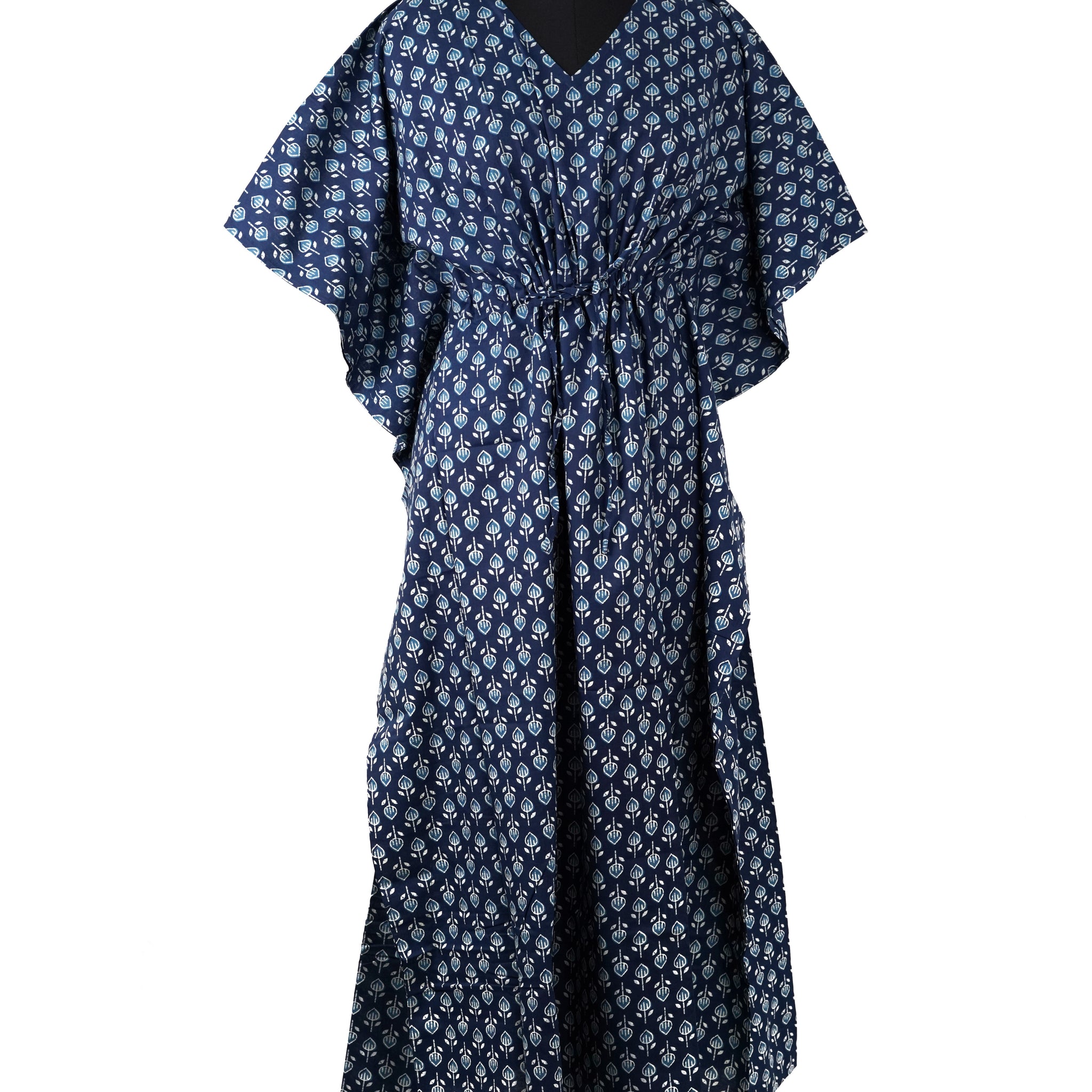 Nayyara Printed Cotton Long Kaftan