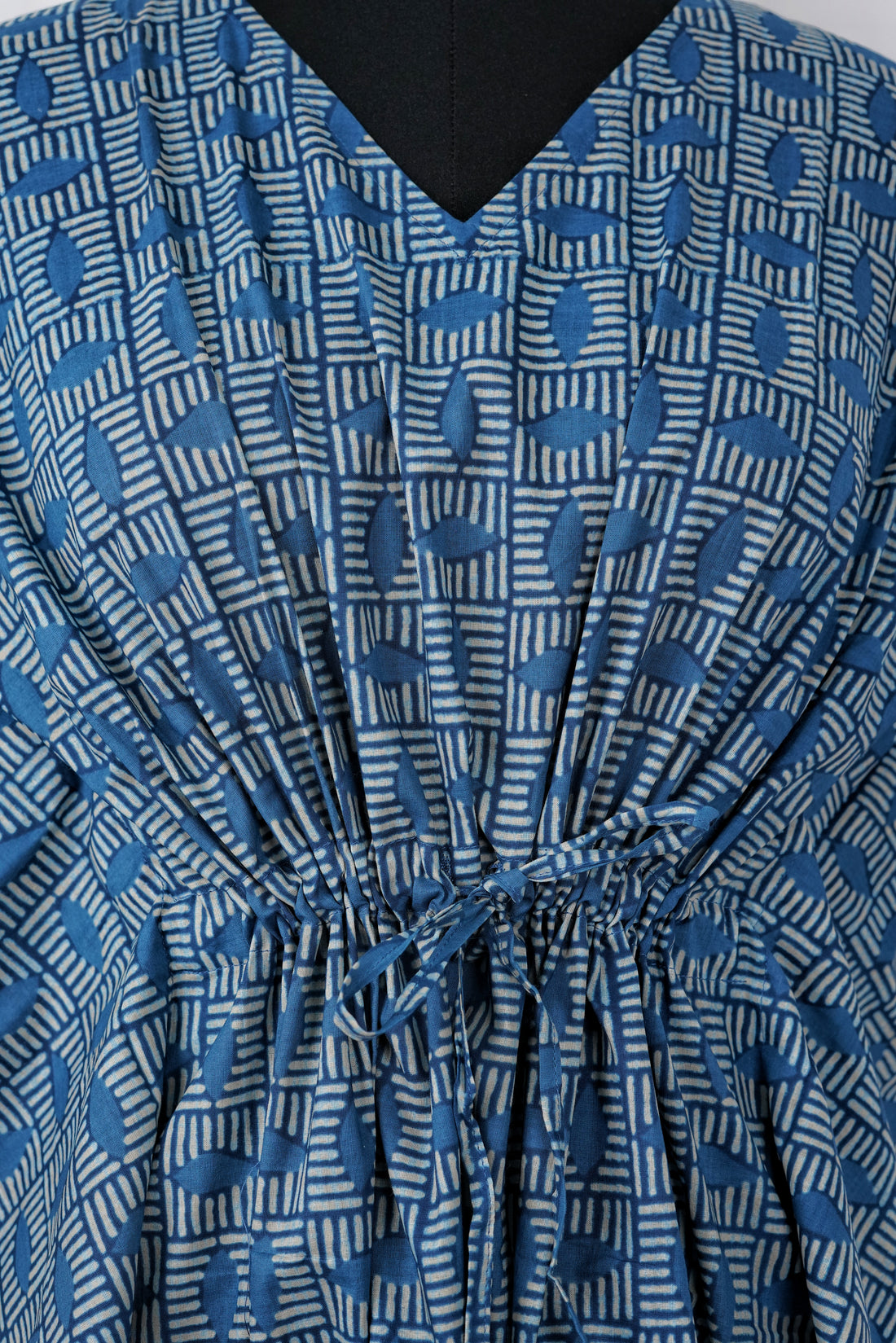 Zahira Printed Cotton Long Kaftan