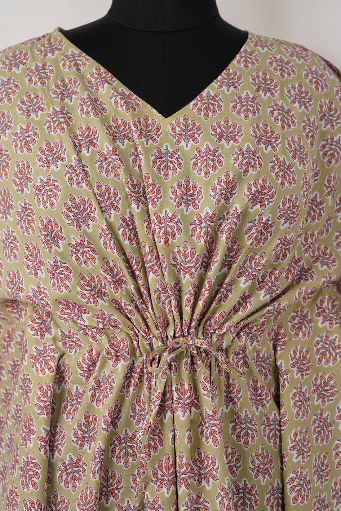 Rudmala Printed Cotton Long Kaftan