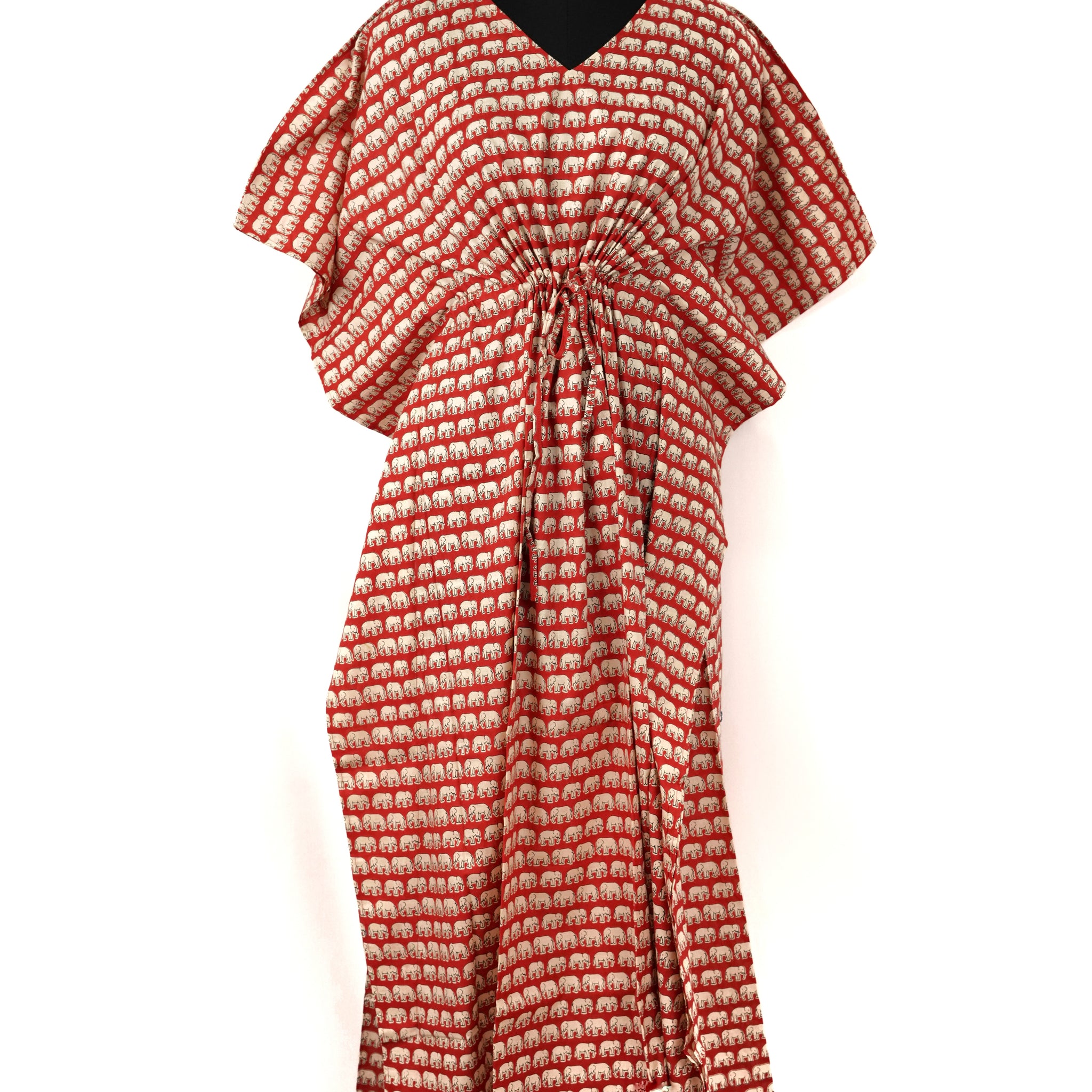 Aabheri Printed Cotton Long Kaftan