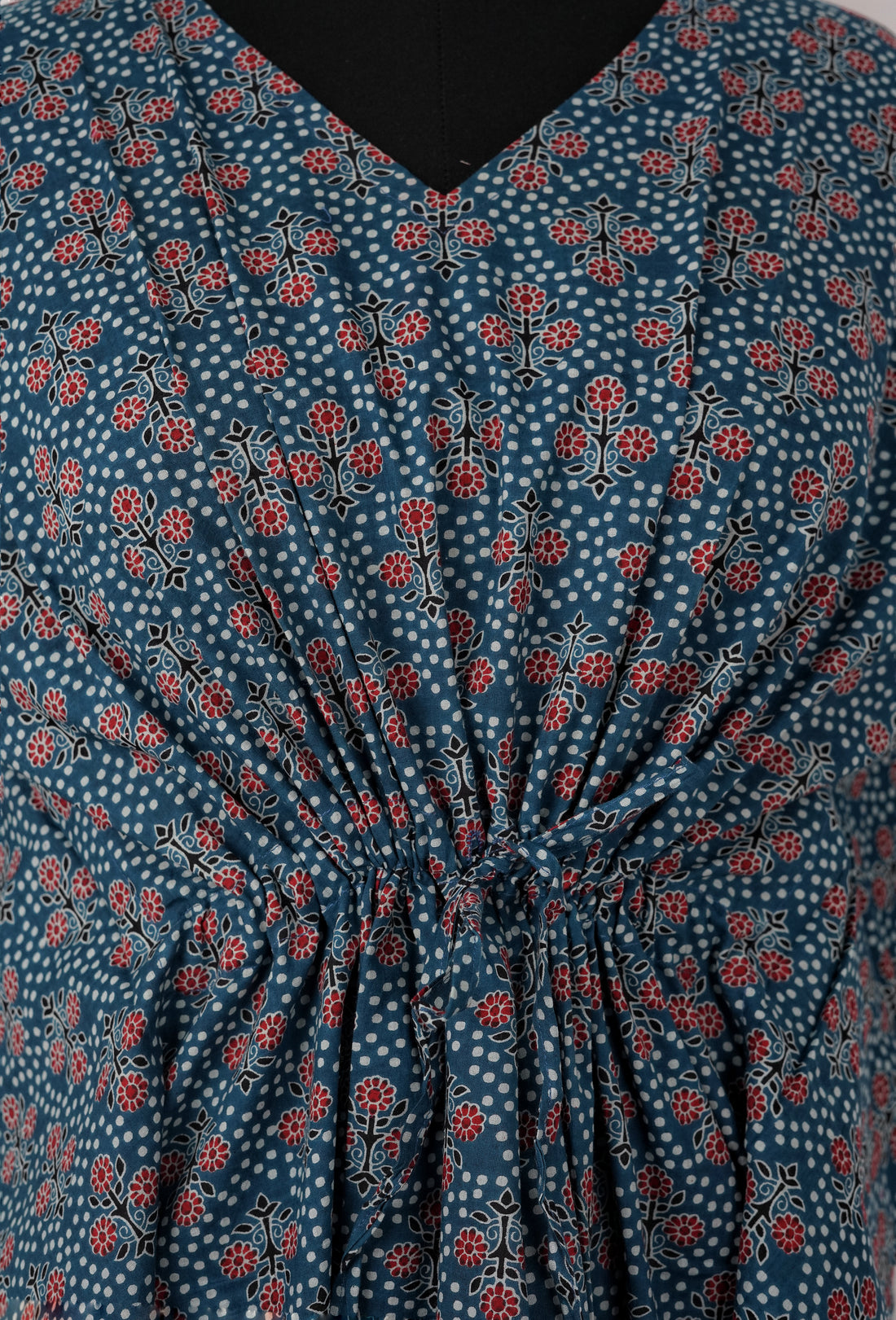 Gulvira Printed Cotton Long Kaftan