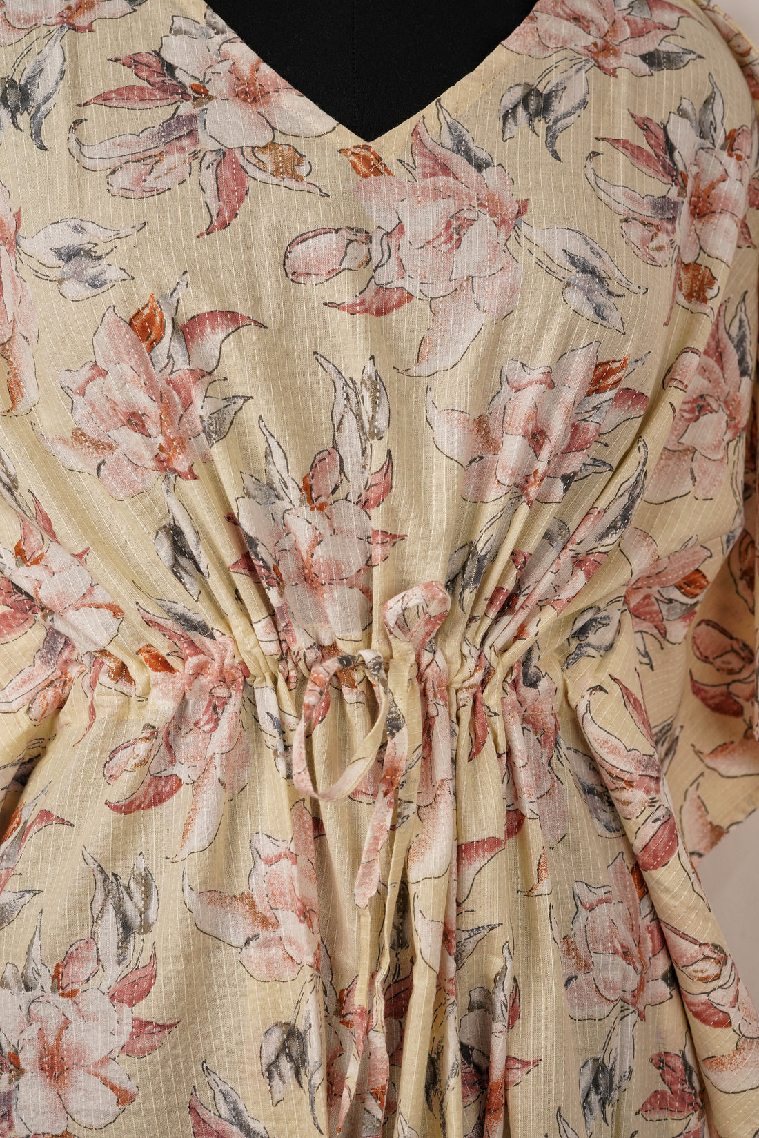 Nilvani Printed Cotton Long Kaftan