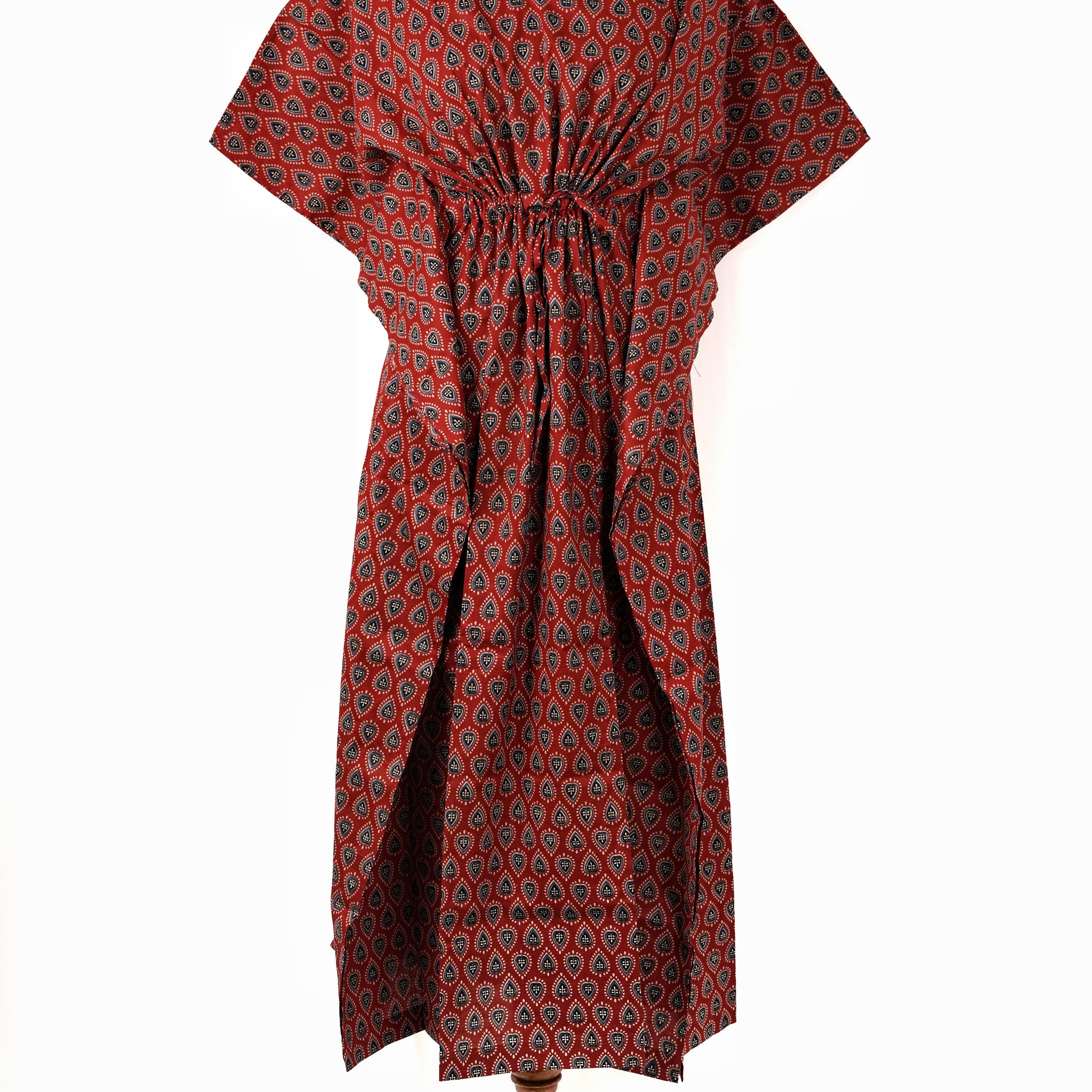 Aneesha Printed Cotton Long Kaftan