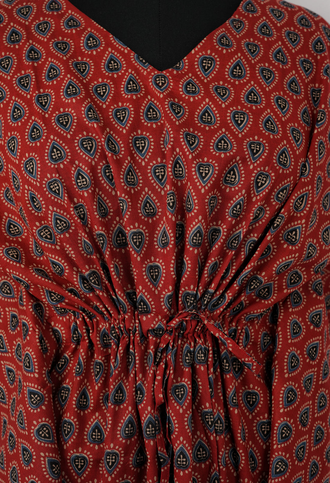 Aneesha Printed Cotton Long Kaftan