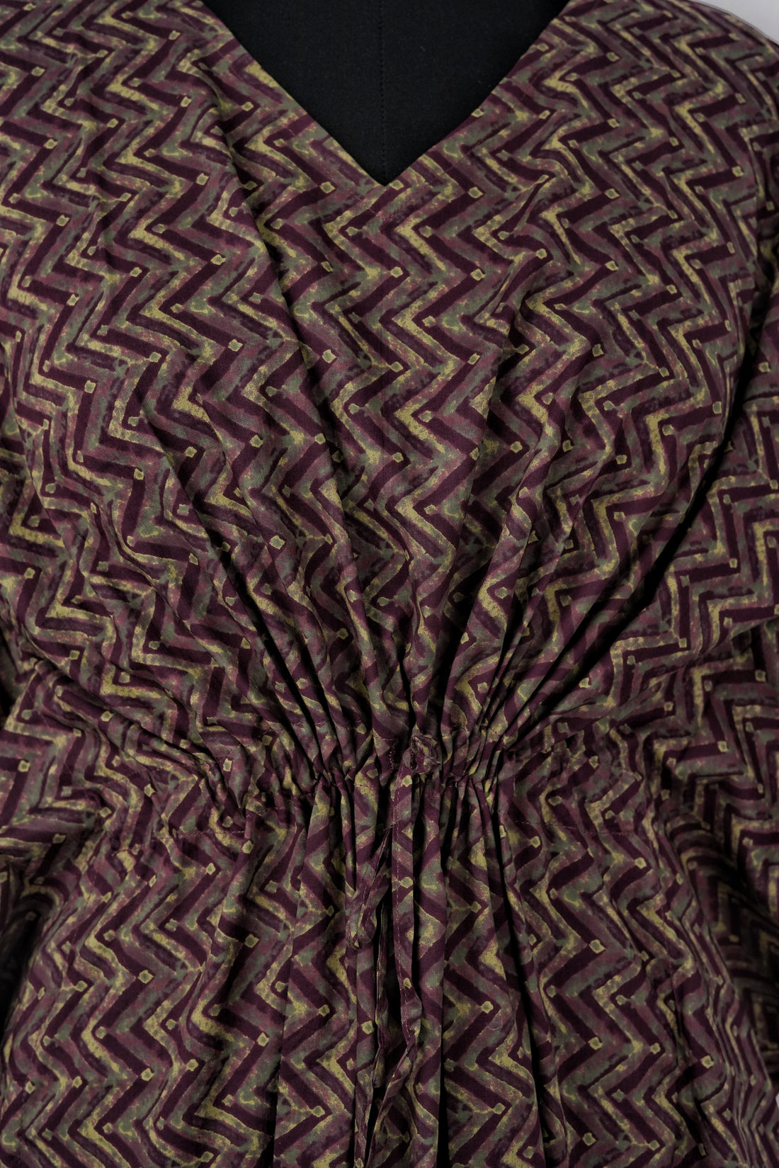 Ishara Printed Cotton Long Kaftan