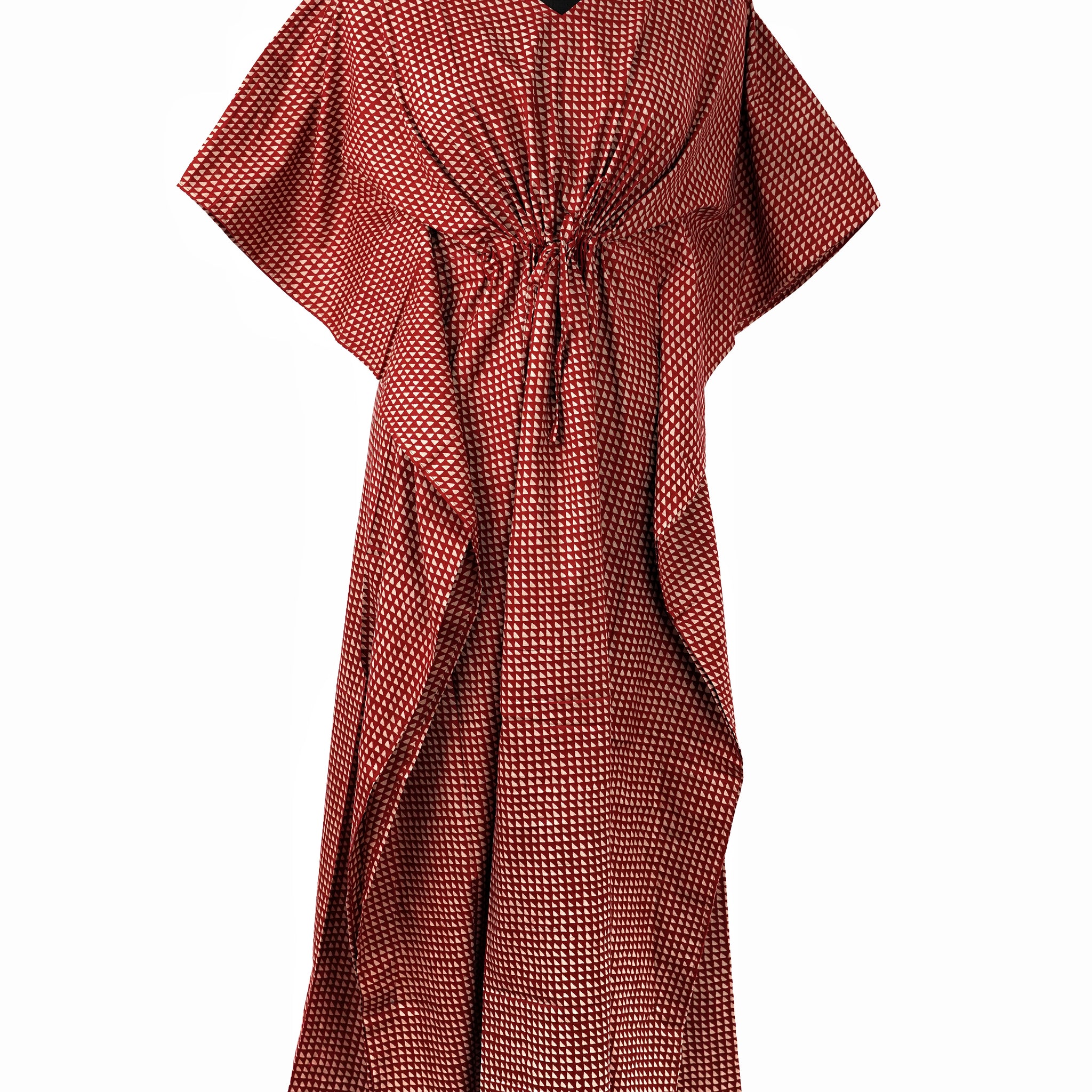 Elina Printed Cotton Long Kaftan