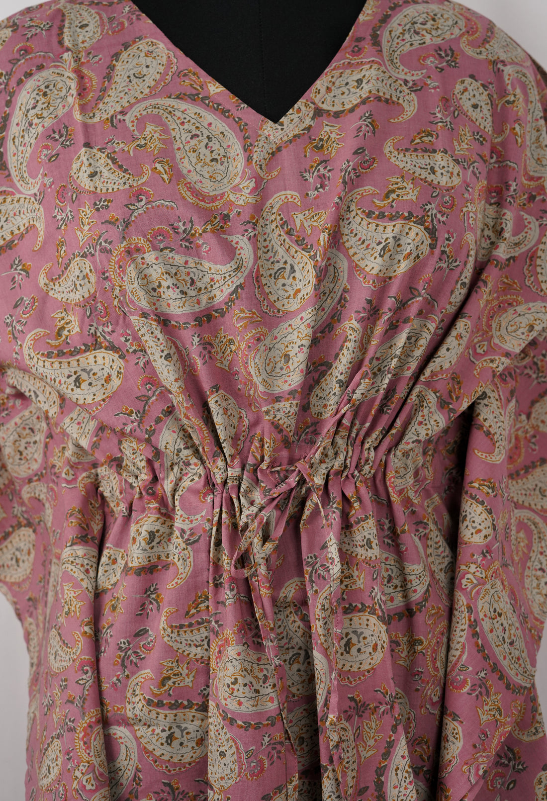 Nayra Printed Cotton Long Kaftan