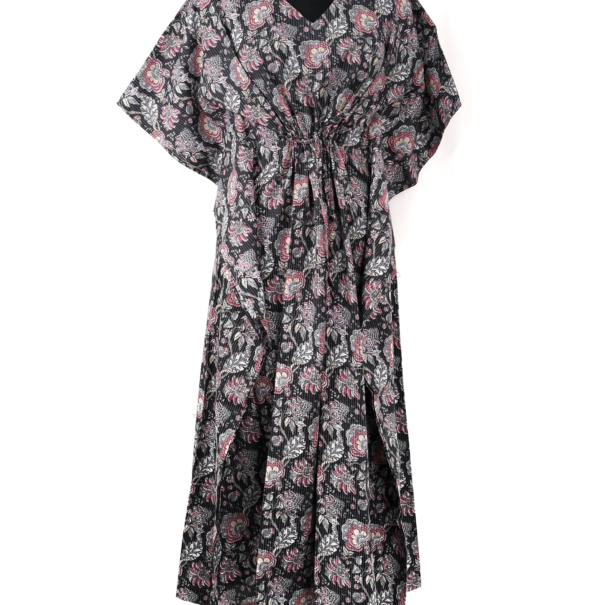 Suhaila Printed Cotton Long Kaftan