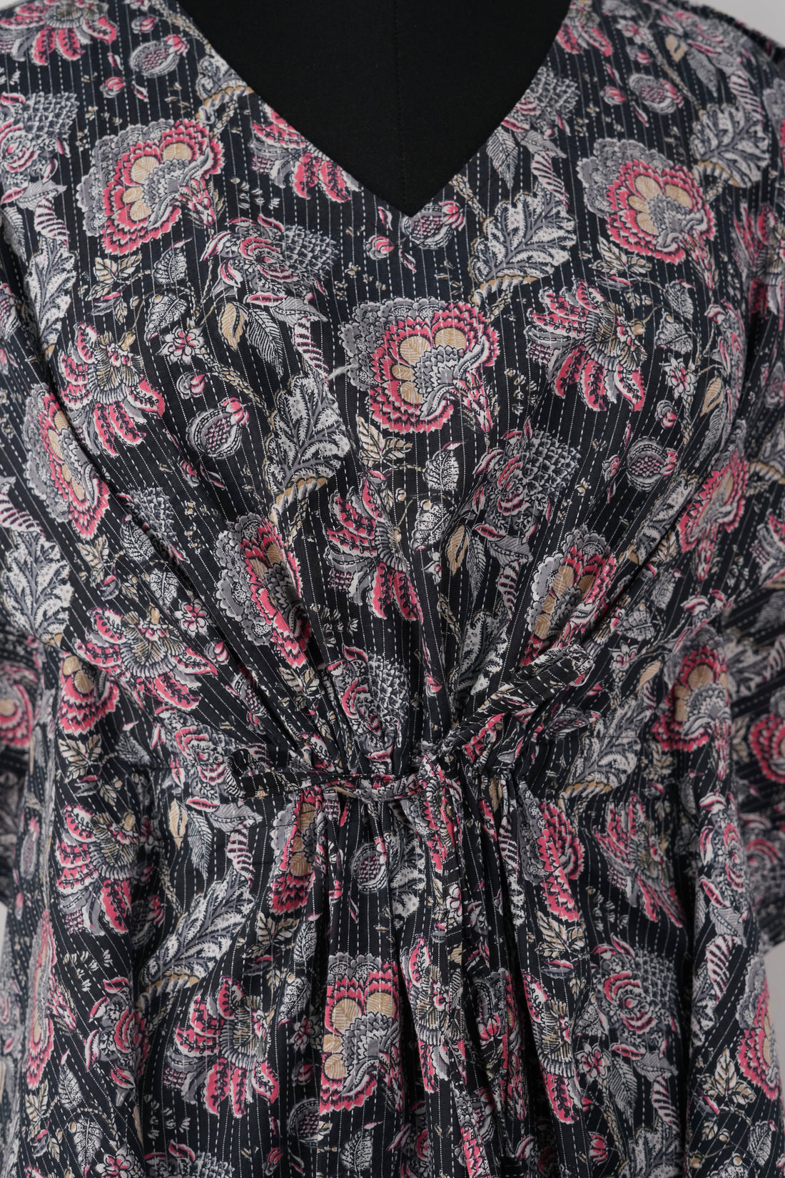 Suhaila Printed Cotton Long Kaftan