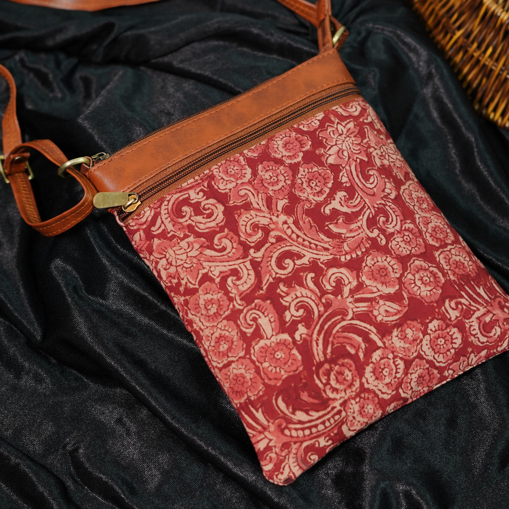 Red Small Sling Bag