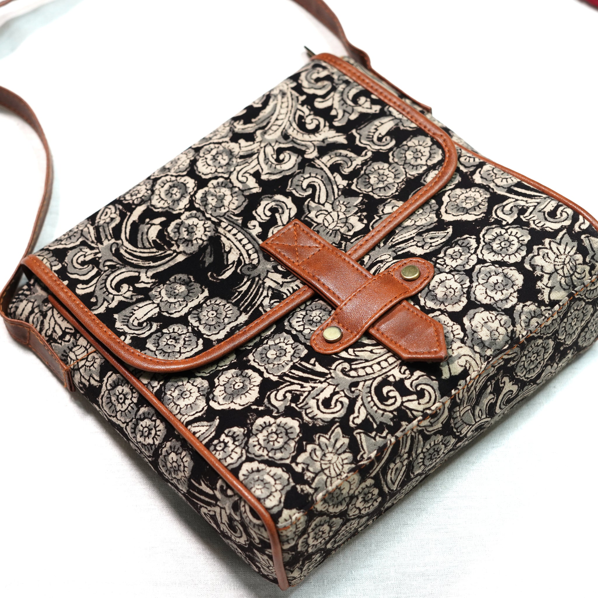 Ink Block Flap Sling Bag