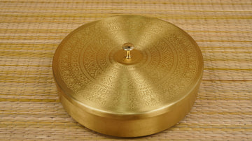 Brass Spice Masala Box (Rangoli Design) 7 Containers