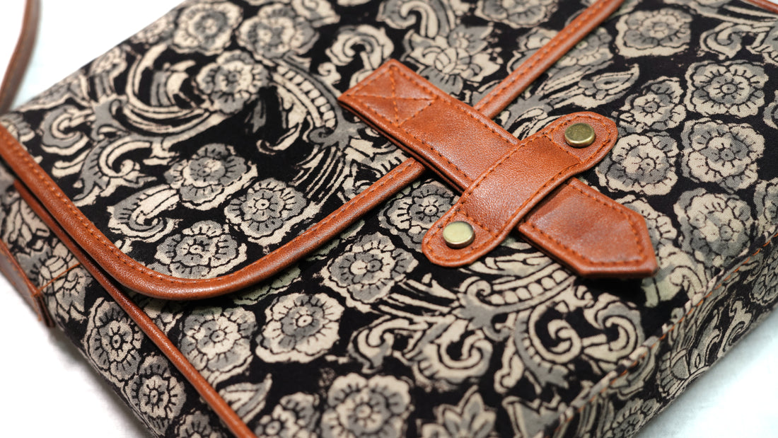 Ink Block Flap Sling Bag
