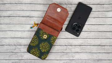 Olive Charm Cross-Body Mobile Pouch