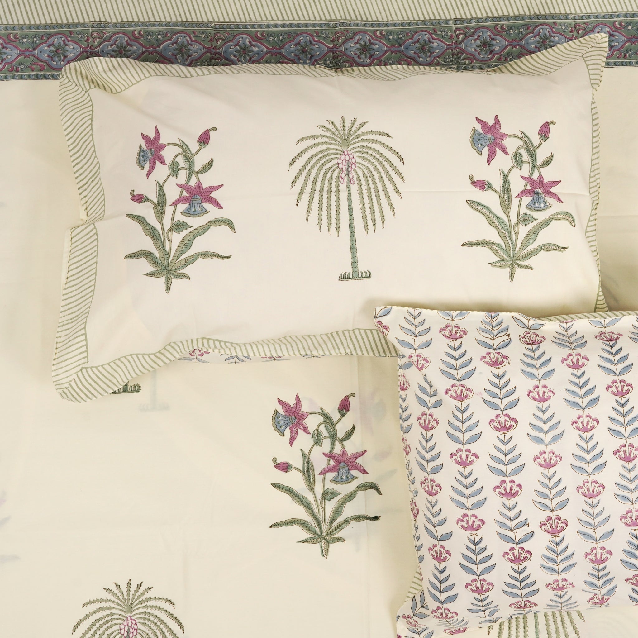 Bloomora King Size - Jumbo Size Cotton Hand Block Print