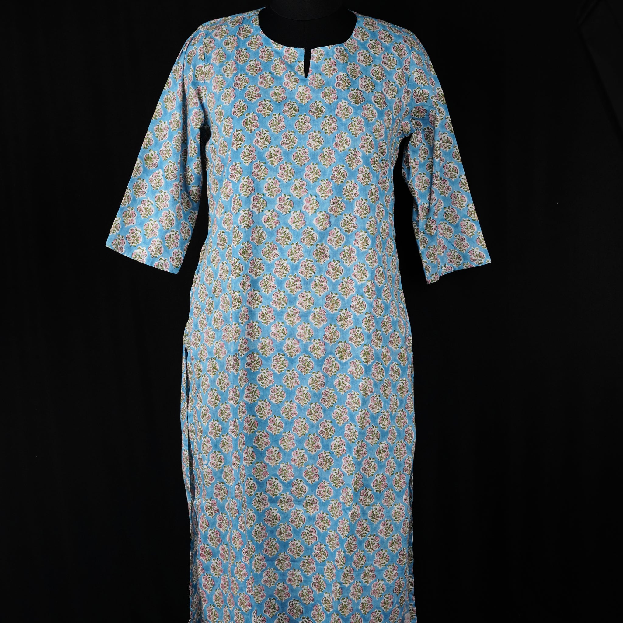 Rang Hand BlockPrint Cotton Long Kurta